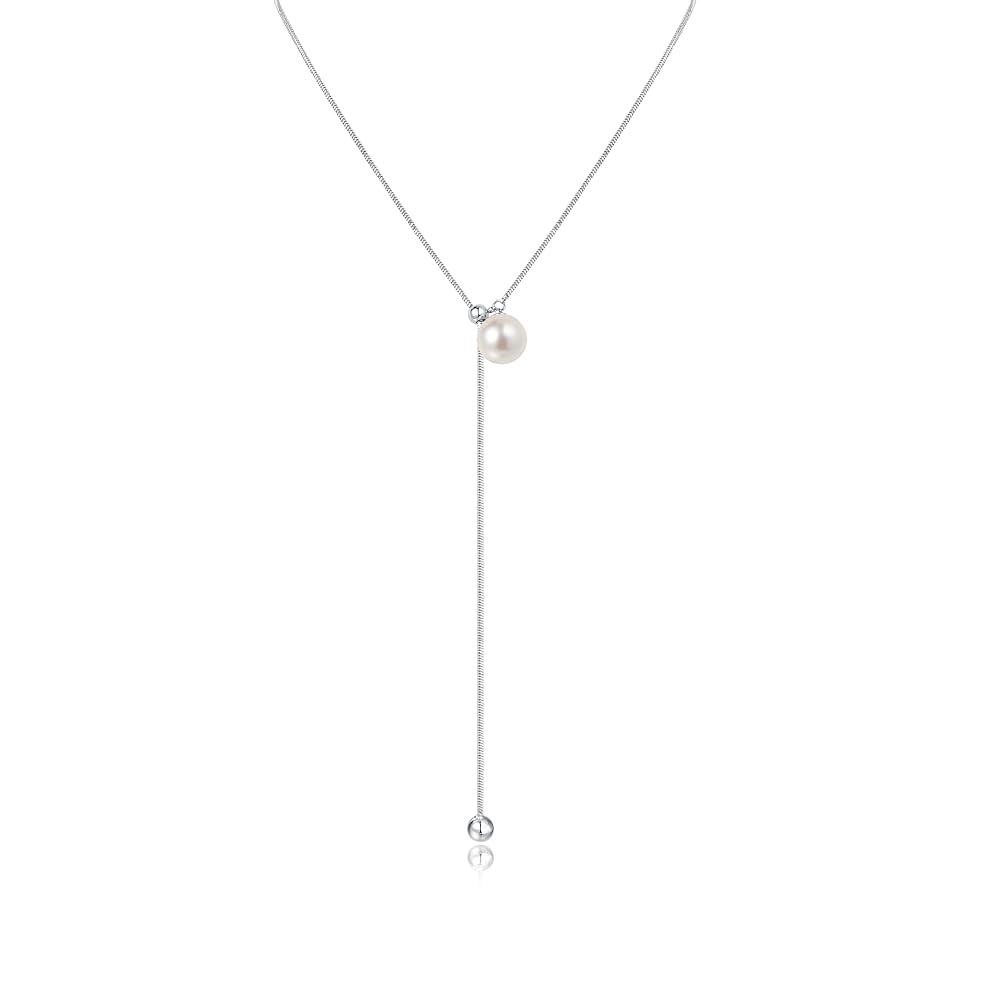 ★ ★ [CK ACC] Women's Silver l CKJ Off Duty Amazon.com: CAFFTI Long Pearl Necklace Christmas Gifts for